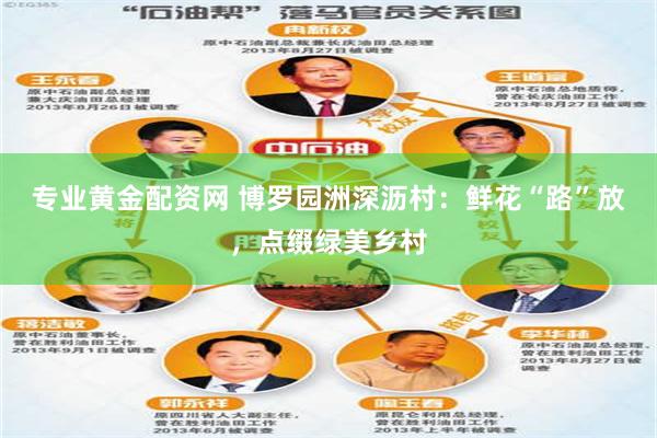 专业黄金配资网 博罗园洲深沥村：鲜花“路”放，点缀绿美乡村