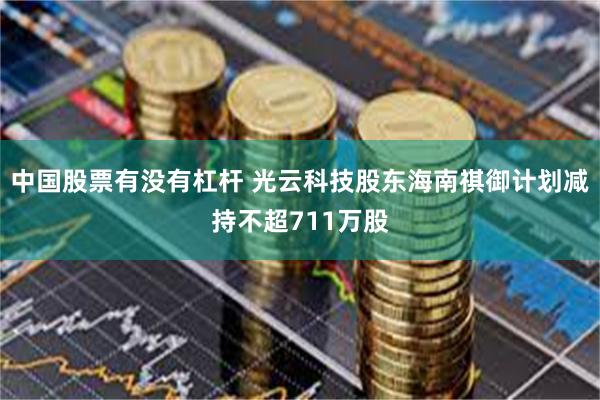 中国股票有没有杠杆 光云科技股东海南祺御计划减持不超711万股