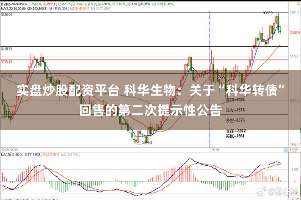 实盘炒股配资平台 科华生物：关于“科华转债”回售的第二次提示性公告